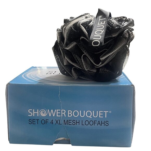 Shower Bouquet 4-PACK Loofahs Men Women Bath Sponge Exfoliating Body Scrubber XL - Picture 3 of 8